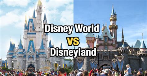 Greatest Disneyland Castle Vs Disney World Castle in the world Check ...