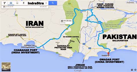 Chabahar Port Iran Map