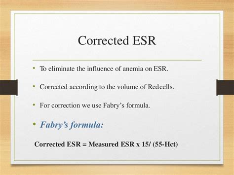 Esr method, principle and interpretation