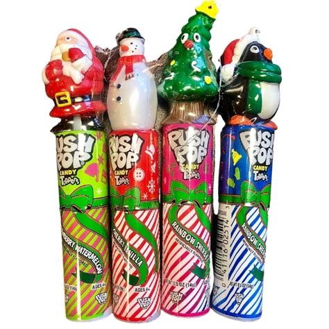 Push Pop Christmas Topper - 14g | Lollipop | Candy Funhouse