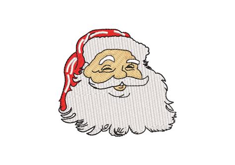 Smiling Santa Claus Face Embroidery Designs - Embroidery Designs Packs