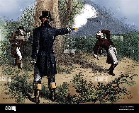 Burr-Hamilton Duel, 1804 Stock Photo - Alamy