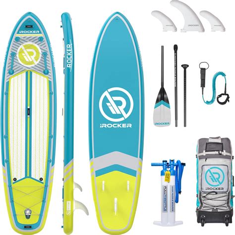 iROCKER Inflatable Stand Up Paddle Board [ALL AROUND] with Premium SUP ...