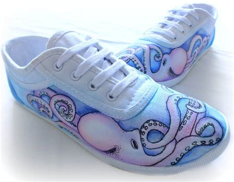 ...Make It With Me: Octopus Canvas Watercolour Shoes with STAEDTLER