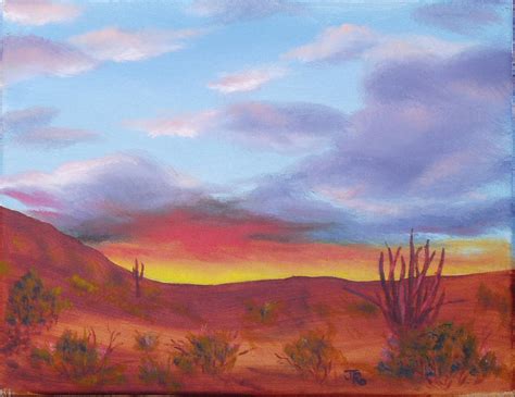 Desert Sky by Jan Rooney - Desert Sky Painting - Desert Sky Fine Art ...