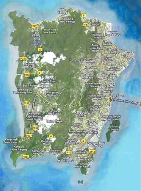 Penang Island Map - soakploaty