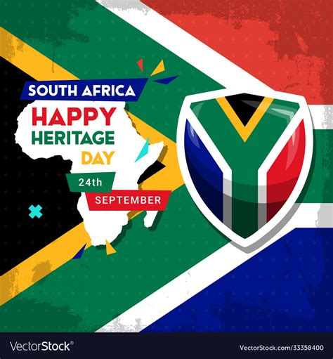 Happy south africa heritage day - 24 september Vector Image