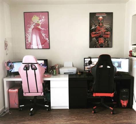 Couple Gaming Setup | Couple room, Gamer room, Game room design