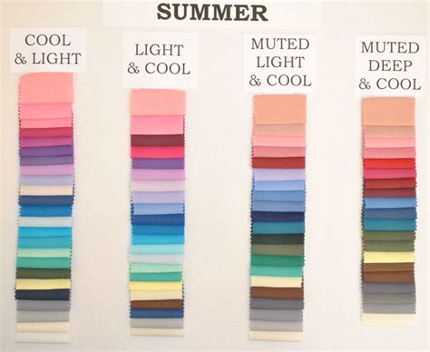 Pin by Sensuous Siren on Color | Light summer color palette, Soft summer colors, Summer color ...