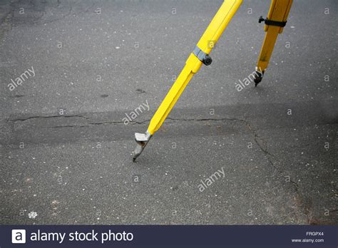 land surveying with electronic theodolite Stock Photo - Alamy