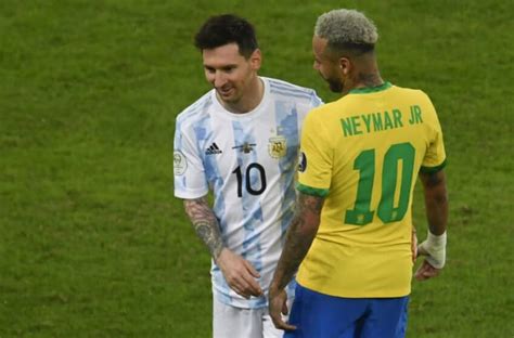 “Reflecting On The Emotional Hug Neymar Shared With Messi after argentina’s Copa america Victory ...