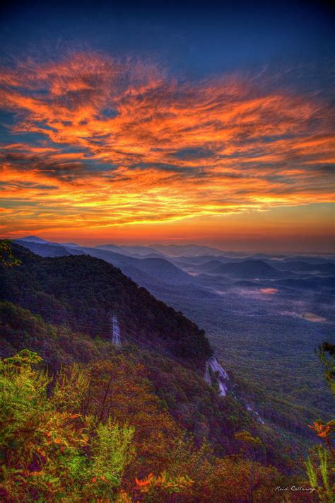 Pretty Place Sunrise Overlook Pretty Place Chapel Greenville SC Great Smoky Mountain Art ...