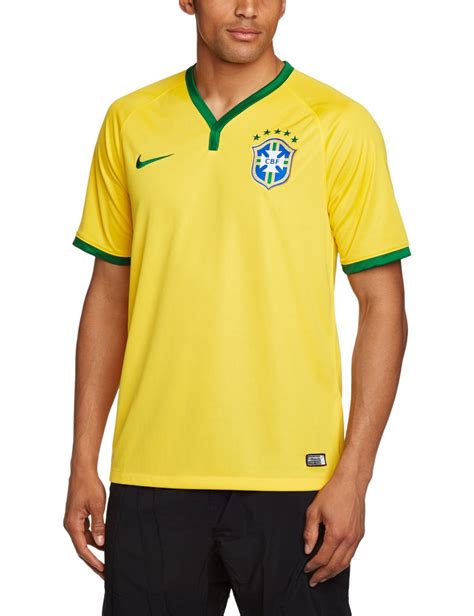 Nike Brazil Home Soccer Jersey 2014 (Yellow) (L): Amazon.in: Clothing & Accessories