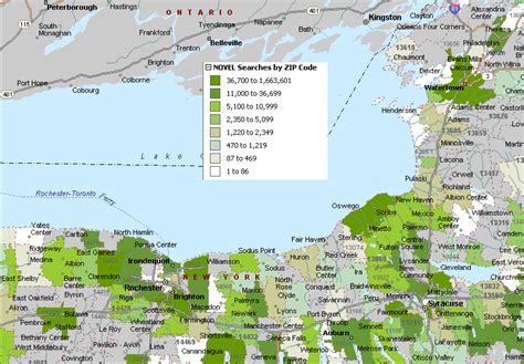 Zip Codes Western New York Map