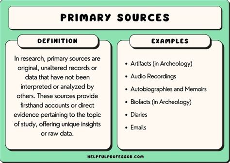 21 Examples of Primary Sources (A to Z List)