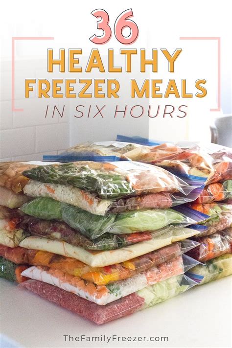 36 HEALTHY Freezer Meals in 6 Hours | The Family Freezer | Healthy ...