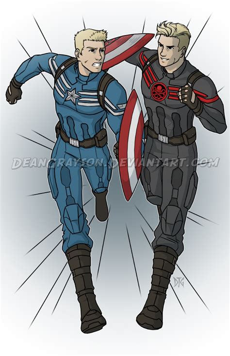 Commission - Captain America Vs Captain Hydra by DeanGrayson on DeviantArt