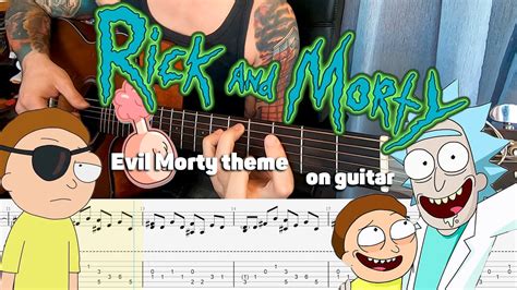 Rick and Morty - Evil morty theme on guitar with tab, notes - YouTube