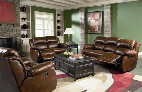 Dark Brown Full Bonded Leather Casual Living Room Sofa w/Options