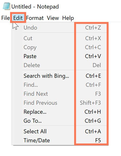 keyboard shortcuts in Windows