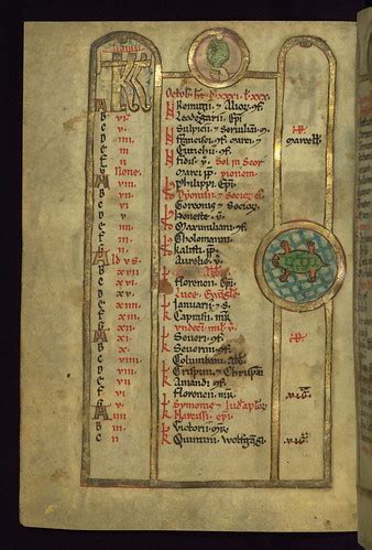 Psalter, October Calendar with Bunch of Grapes and Scorpio… | Flickr