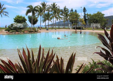 Airlie Beach Lagoon, at Airlie Beach, Whitsunday Region of Queensland ...