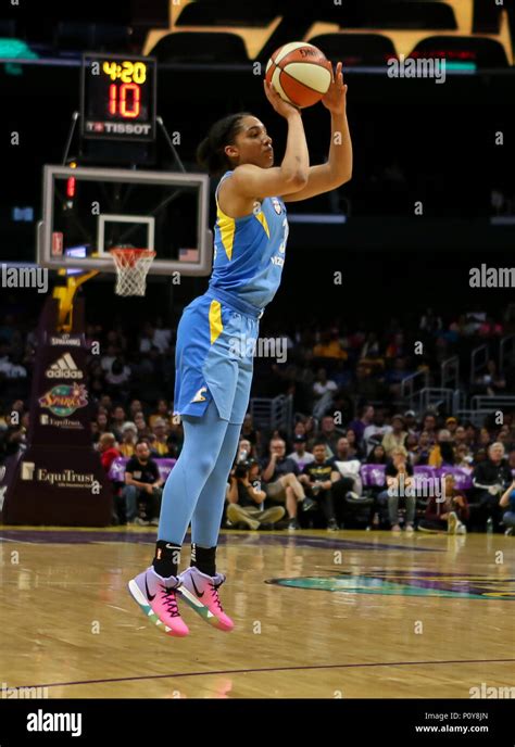 Chicago Sky forward Gabby Williams #15 shooting a three during the ...