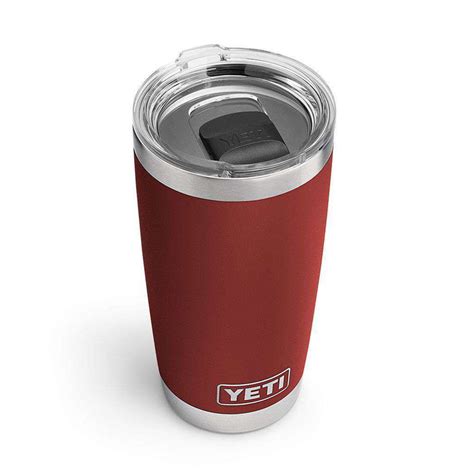 YETI 20 oz. DuraCoat Rambler Tumbler in Brick Red with Magslider™ Lid