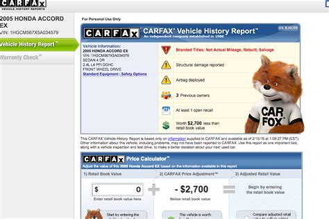 Beautiful Carfax Website