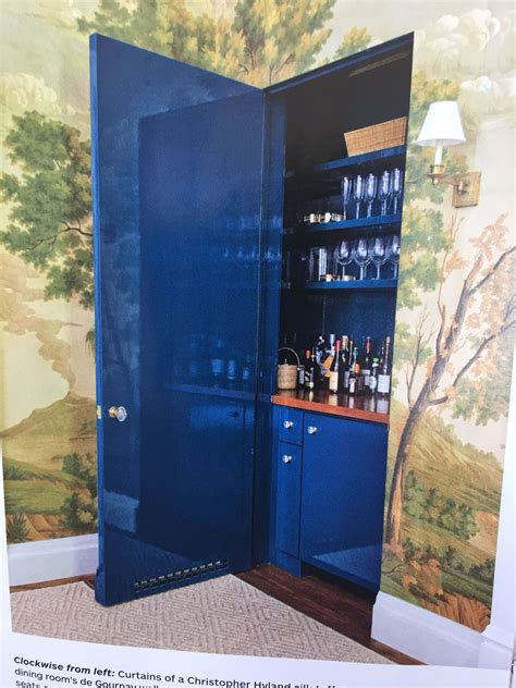 This shiny lacquered blue door makes my heart swoon. Miles Redd designed, Jan 2015 edition of ...