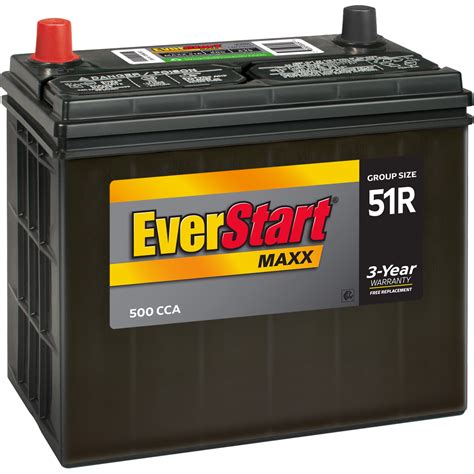 Buy EverStart Maxx Lead Acid Automotive Battery, Group Size 51R (12 Volt / 500 CCA) Online at ...