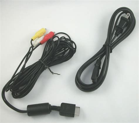 PS2 Fat Power Cord & AV Cable - Retro vGames