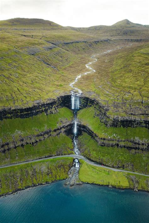 Fossá waterfall (Most Famous Faroe Islands Waterfall) - Avenly Lane Travel