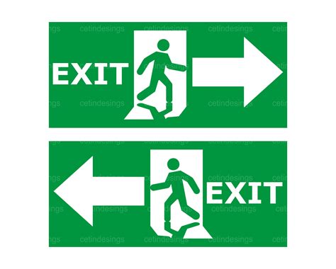 Emergency Exit Sign Svg,png,jpg,eps,pdf,clipart,vector | lupon.gov.ph