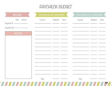 Monthly Budget Planners - 20 FREE Printables | Printabulls