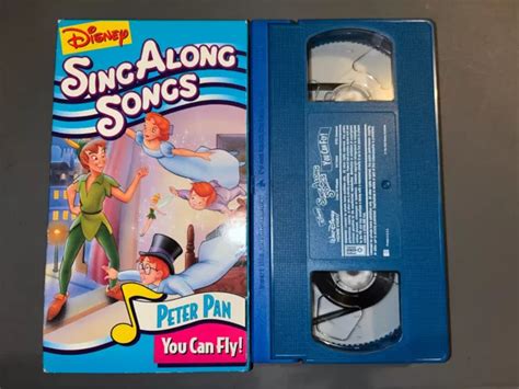 DISNEYS SING ALONG Songs - Peter Pan: You Can Fly (VHS, 1993) RARE BLUE ...