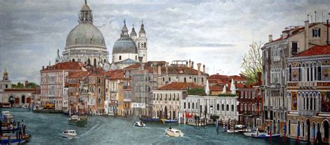 Venice grand canal Painting by Fred Hanson | Saatchi Art