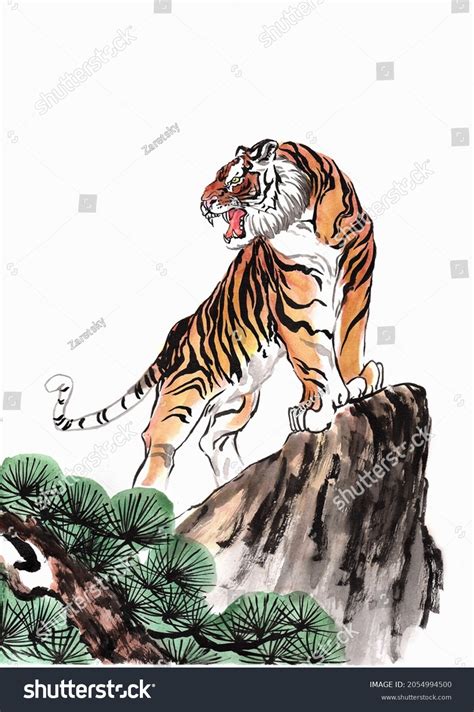 2,073 Chinese Tiger Painting Images, Stock Photos & Vectors | Shutterstock