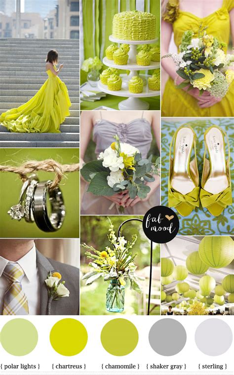 Chartreuse Wedding Color Palette,Chartreus Color