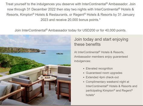 IHG’s Ambassador Sign Up Promo Email - LoyaltyLobby