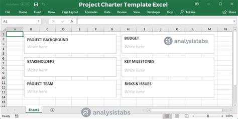 Project Charter Template Excel