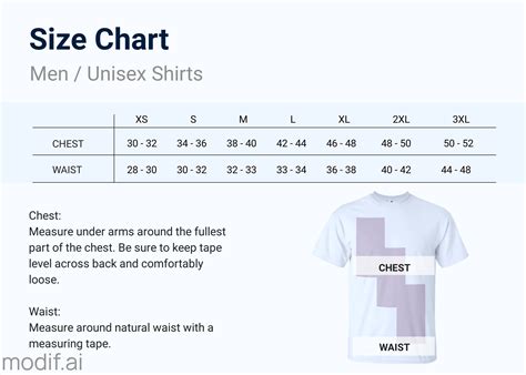 How To Easily Create A Clothing Size Chart + 14 Templates