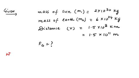 The mass of Sun is 2 x 1030 kg and mass of Earth is 6 x 1024 kg. If the distance between the ...