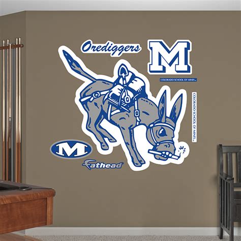 Colorado School of Mines Orediggers Logo Wall Decal | Shop Fathead® for ...