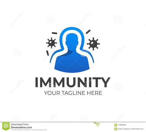 Immunity System Logo Template. Human Immune System Vector Design Stock ...