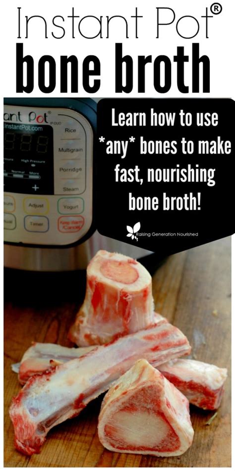 Instant Pot Bone Broth - Raising Generation Nourished