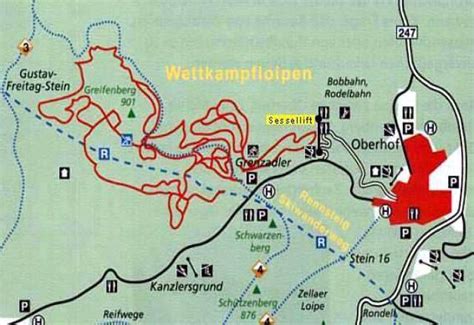 Oberhof Trail Map | OnTheSnow