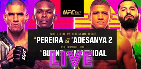 UFC 287 Live Results: Pereira vs. Adesanya 2 - MMAWeekly.com | UFC and ...