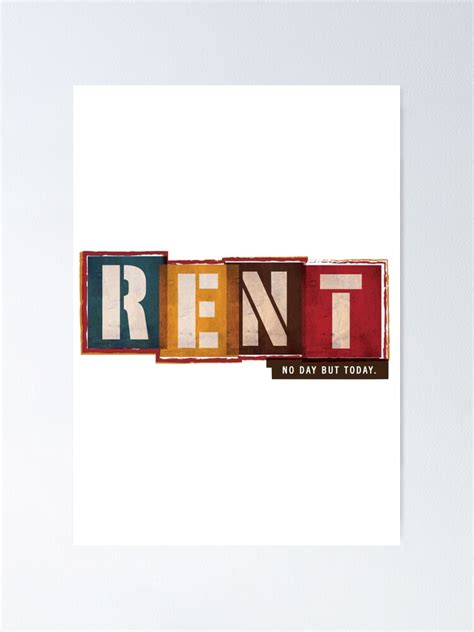 "Rent the Musical" Poster by musicalsoundtra | Redbubble