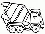 Cement Mixer Truck Printable Colouring Page sketch template